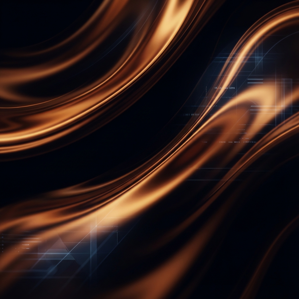 Abstract Bronze Flow